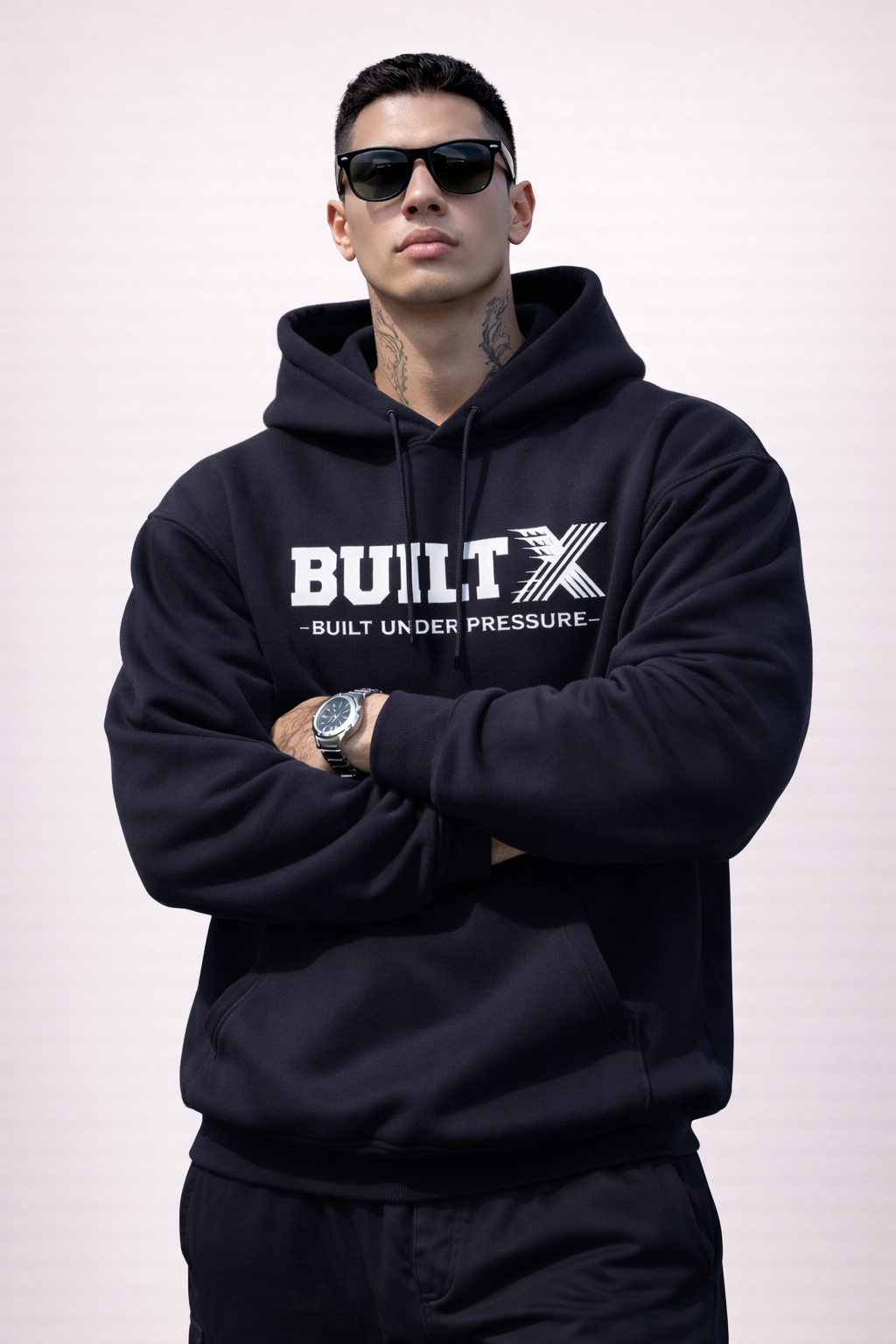 BUILTX Built Under Pressure Dark Navy Hoodie