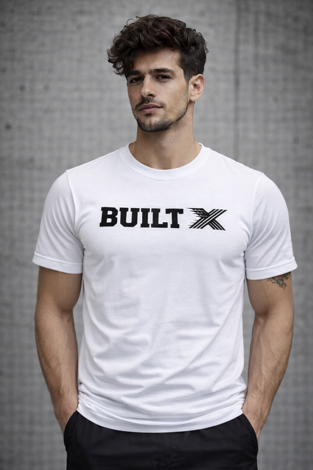 BUILTX Essential Logo White T-Shirt