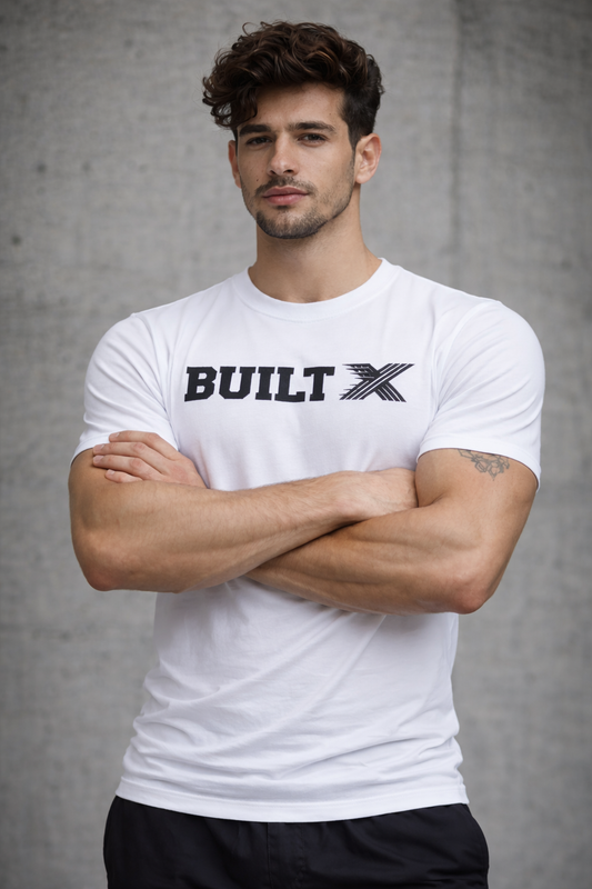 BUILTX Essential Logo White T-Shirt