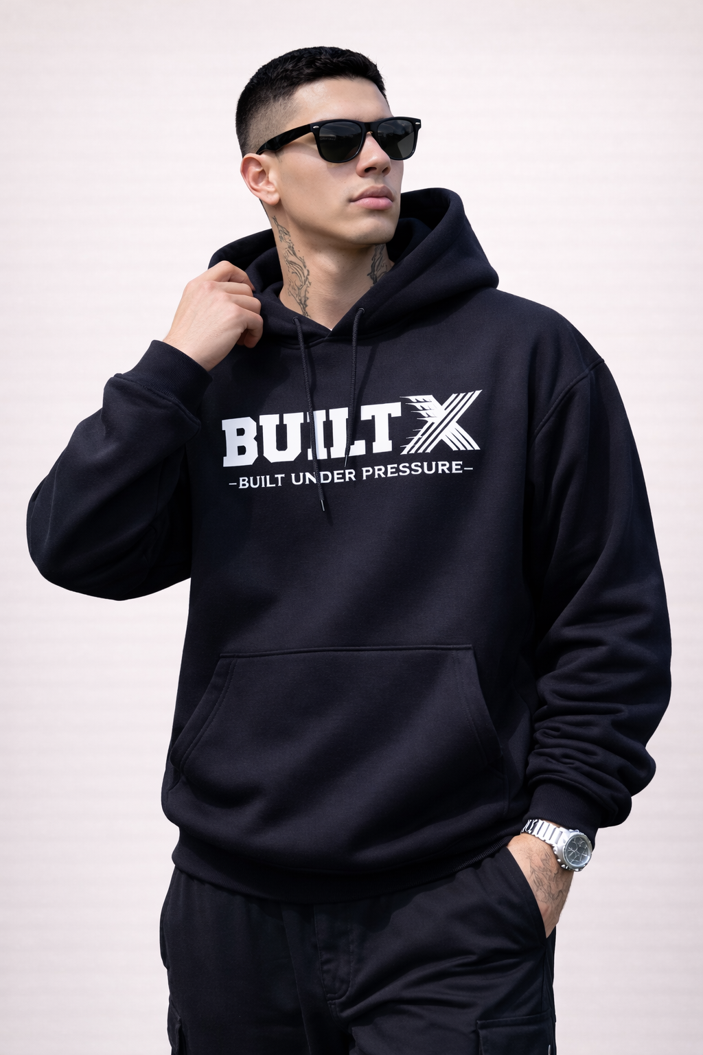 BUILTX Built Under Pressure Dark Navy Hoodie