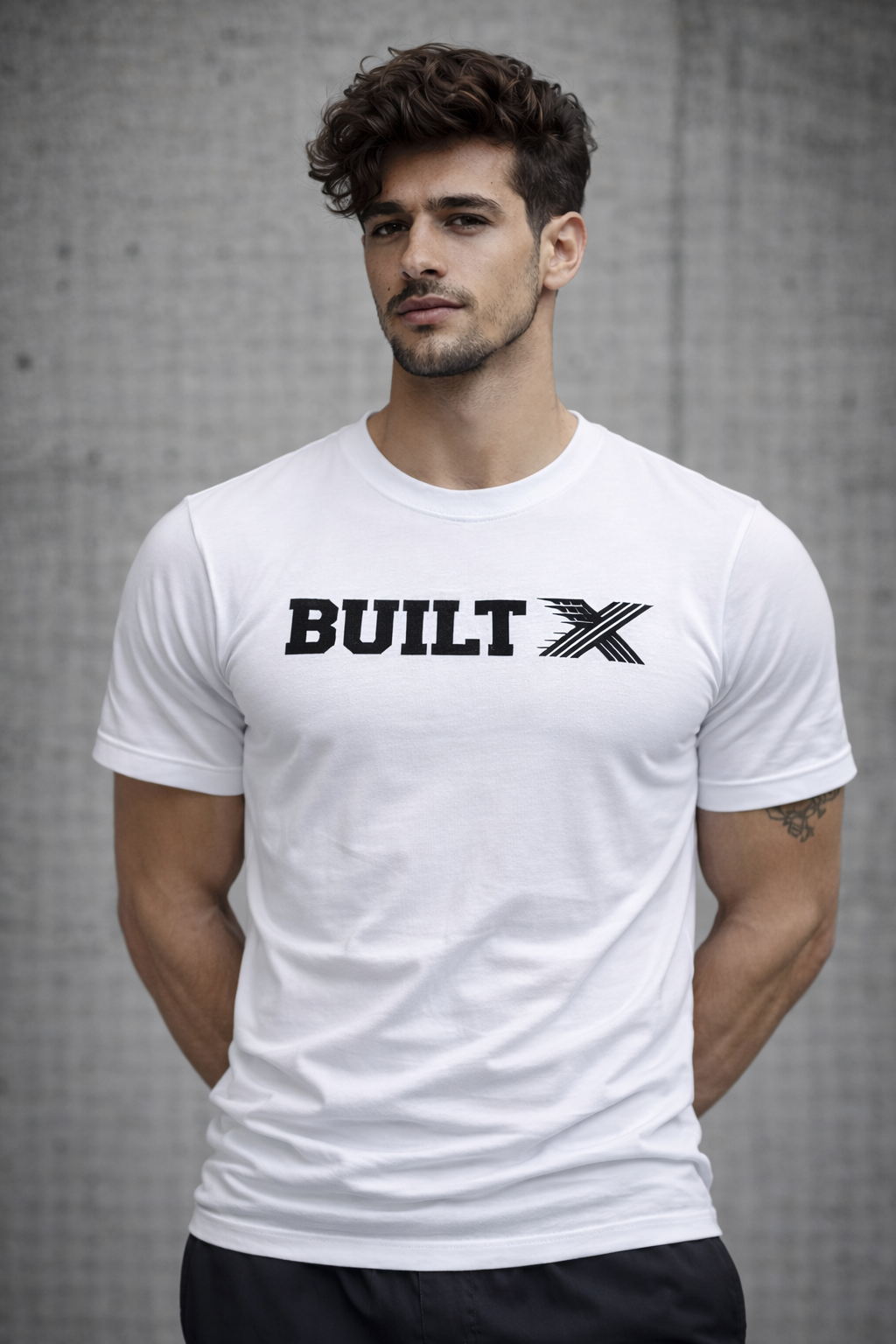 BUILTX Essential Logo White T-Shirt