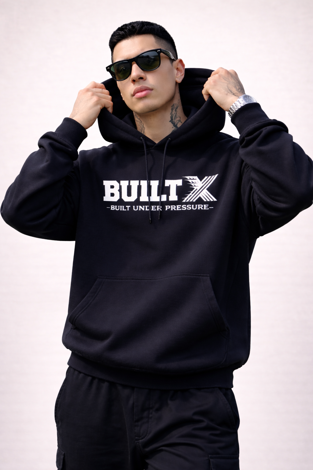 BUILTX Built Under Pressure Dark Navy Hoodie
