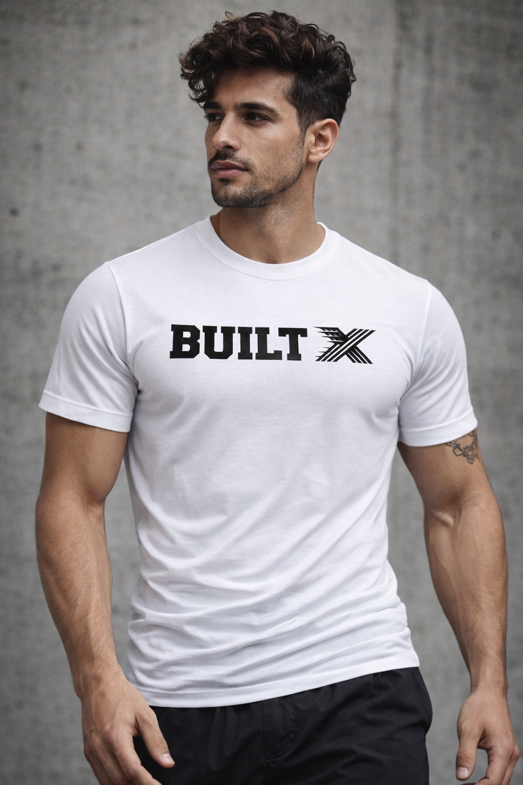 BUILTX Essential Logo White T-Shirt
