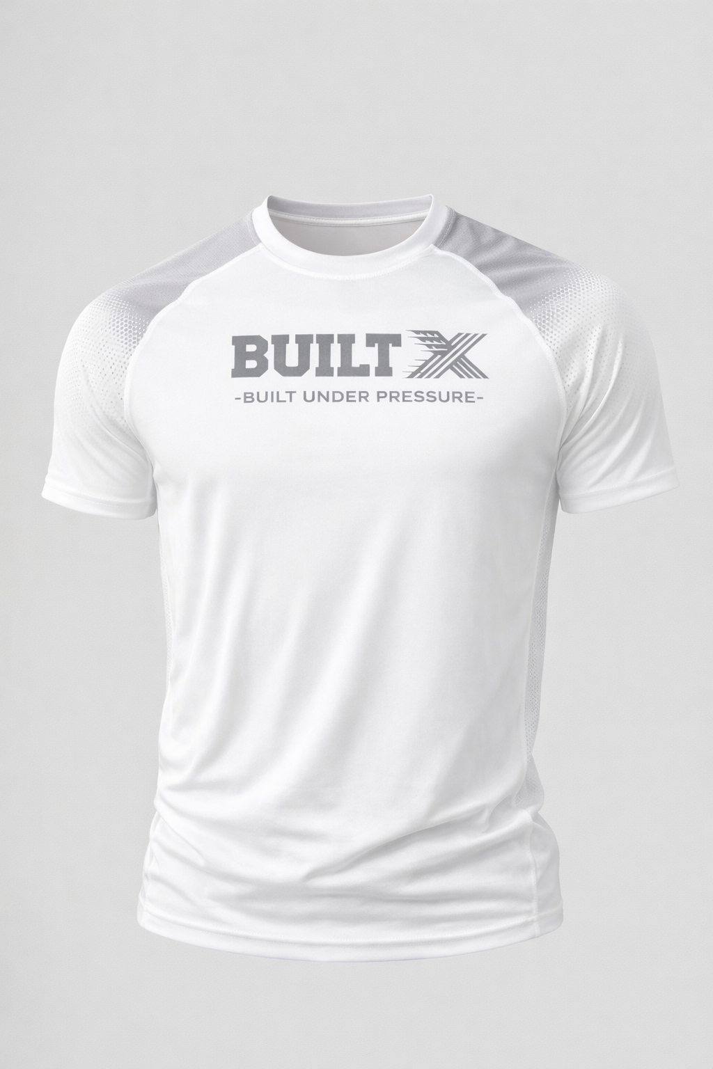 BUILTX Built Under Pressure Performance White T-Shirt